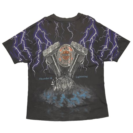 HARLEY DAVIDSON THUNDER & LIGHTNING OVP BLACK HANES XL 4722