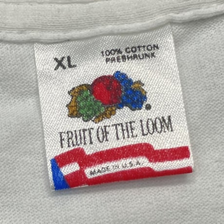 DC COMICS BATMAN LOGO 1982 WHITE FRUIT OF THE LOOM XL 8417