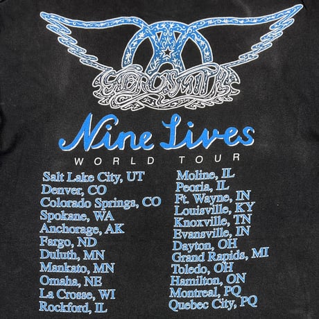 AEROSMITH 1997 NINE LIVES WORLD TOUR giant LARGE 3027