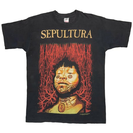 SEPULTURA 1996 ROOTS WORLD TOUR FRUIT OF THE LOOM LARGE 9285