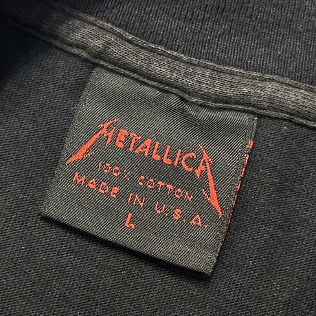 METALLICA 1991 - 1992 TOUR MEMBER 4 FACES METALLICA TAG LARGE 7957