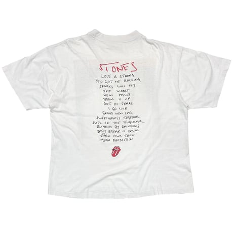 ROLLING STONES VOODOO LOUNGE WHITE FITS XL 3559