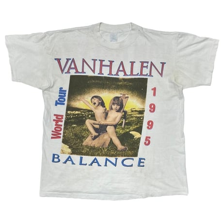 VAN HALEN 1995 BALANCE WORLD TOUR WHITE FITS XL 8220