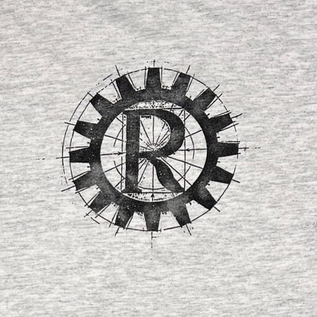 RAGE AGAINST THE MACHINE FRONT TEXT LOGO LS ASH GREY XL 1908