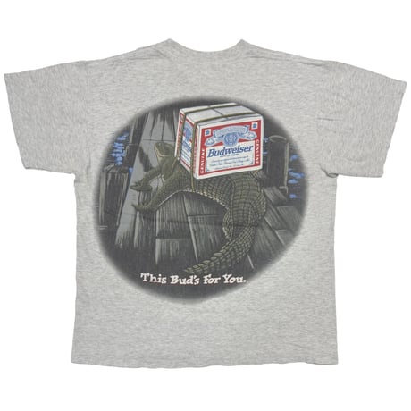 Budweiser 1996 3 FROGS AND CROCODILE GREY FITS XL 8120