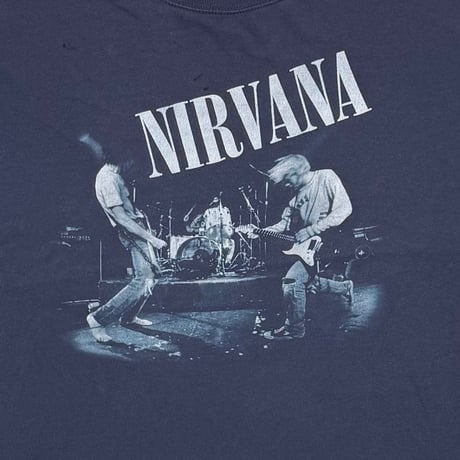 NIRVANA Y2K FROM THE MUDDY BANKS FADED NAVY FITS XXL 2814