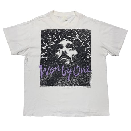 OLD & VINTAGE 1989 WON BY ONE JESUS CHRIST WHITE FITS XL 5615