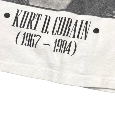 NIRVANA KURT COBAIN MEMORIAL WHITE FITS LARGE 5117
