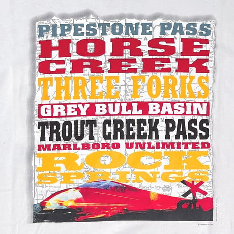 Marlboro HORSE CREEK POCKET TEE WHITE FRUIT OF THE LOOM XL 4 9904