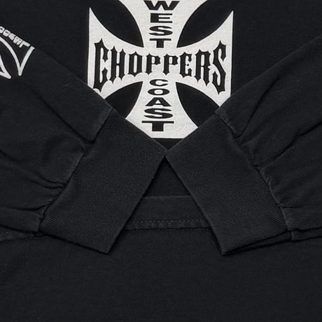 WEST COAST CHOPPERS IRON CROSS LS BLACK LARGE 8607