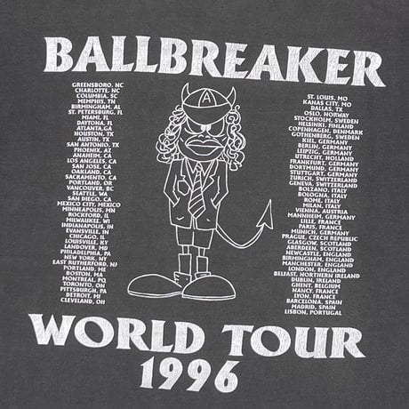 AC/DC BALLBREAKER WORLD TOUR 1996 BLACK BROCKUM LARGE 5426