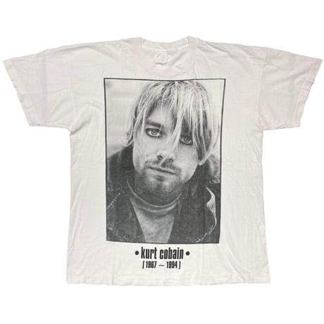 NIRVANA KURT COBAIN MEMORIAL WHITE FITS XL 7836