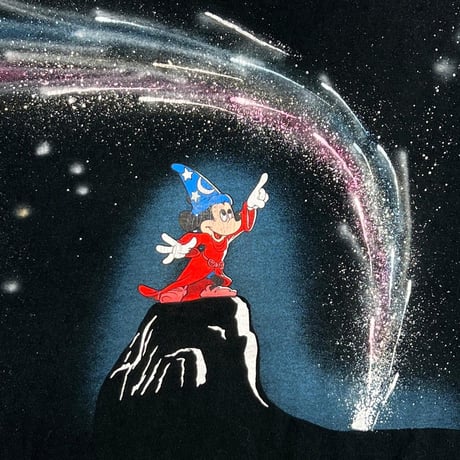 DISNEY VINTAGE FANTASIA MICKEY GALAXY OVP FRUIT OF THE LOOM LARGE 7452