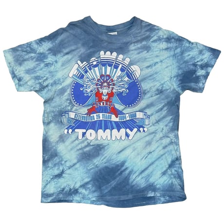 THE WHO 1989 TOMMY CELEBRATING 25 YEARS TIE DYE Hanes XL 8170
