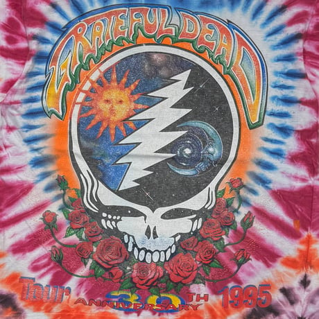GRATEFUL DEAD 30TH ANNIVERSARY TOUR 1995 TIE DYE FITS XL 4011