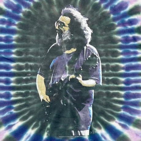 Jerry Garcia 1995 MEMORIAL TIE DYE FRUIT OF THE LOOM LARGE 9397