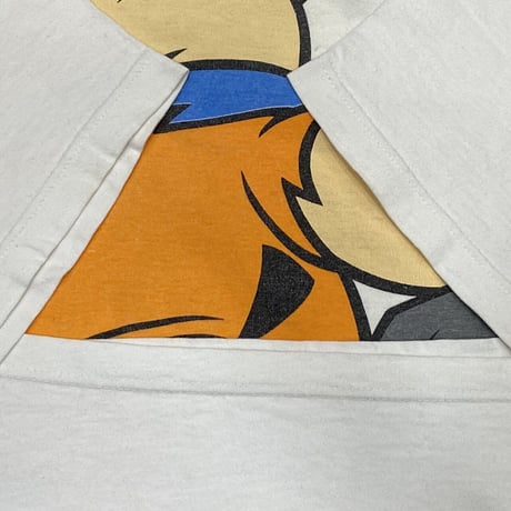 THE FLINTSTONES Fred BOWLING DOUBLE SIDE TEE 1993 WHITE TULTEX XL 6093