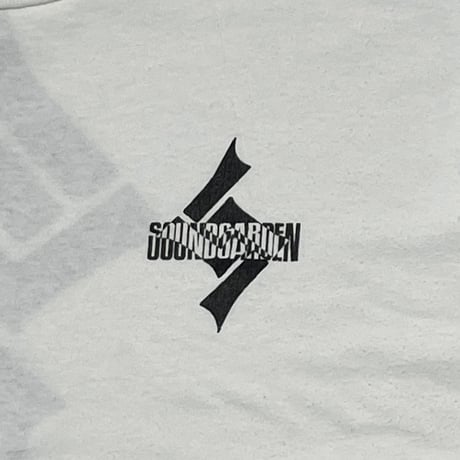 SOUNDGARDEN 1992 S LOGO WHITE BROCKUM LARGE 0332