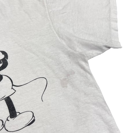 DISNEY VINTAGE MONOCHROME OLD&NEW MICKEY MOUSE WHITE LARGE 4412