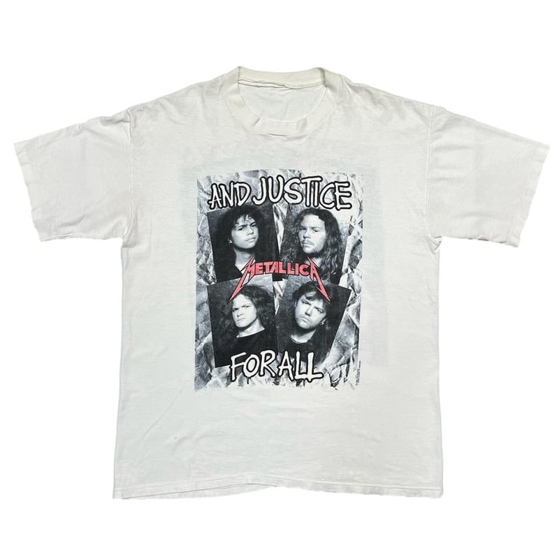 METALLICA 1988 AND JUSTICE FOR ALL WHITE FITS X