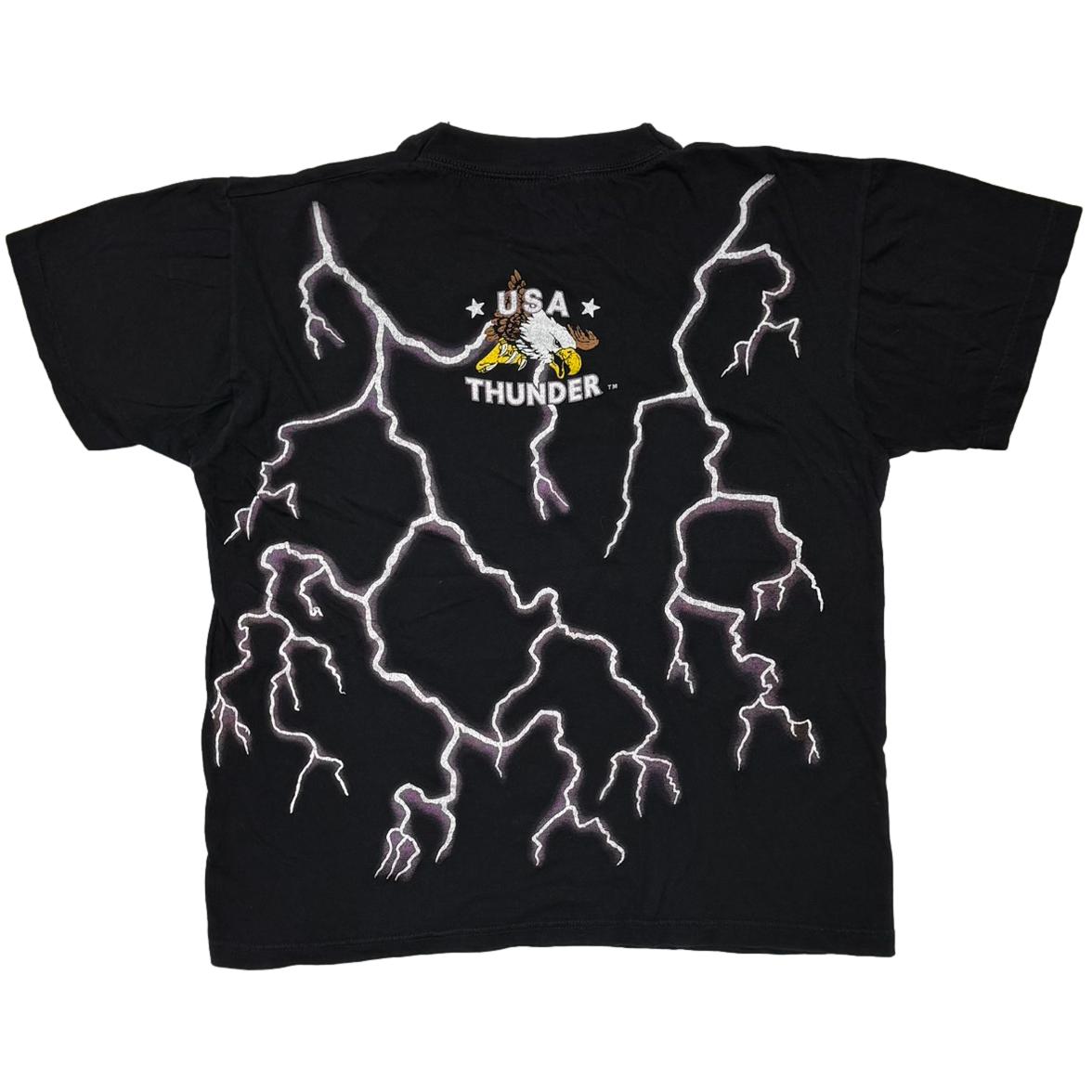 USA THUNDER SKULL & SNAKE FOREVER FREE BLACK LA