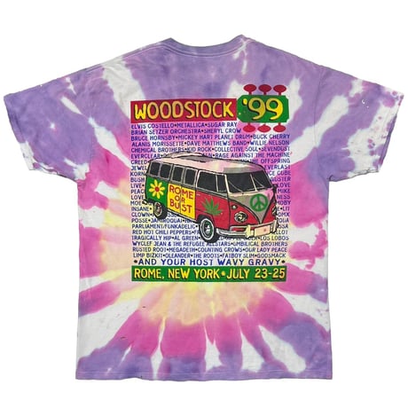 WOODSTOCK '99 BIGGER BETTER LOUDER TIEDYE DELTA XL 2430