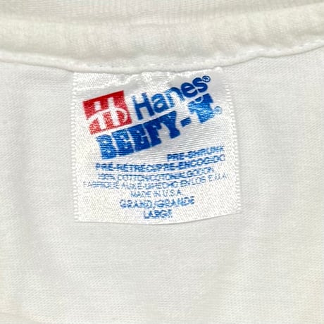 STAR TREK CAPTAIN Kirk & Spock by Gary Saderup WHITE Hanes LARGE 7314