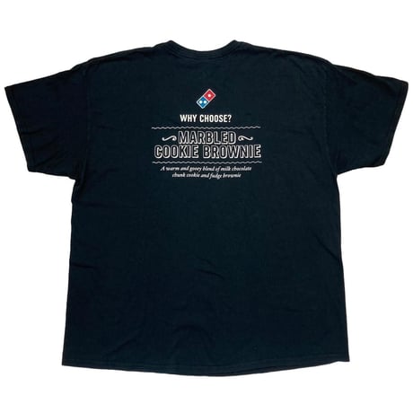 DOMINOS PIZZA COOKIE OR BROWNIE? WHY CHOOSE? GILDAN 2XL 2258