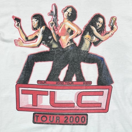 TLC TOUR 2000 WITH CHRISTINA AGUILERA LS WHITE FRUIT OF THE LOOM XL 3533