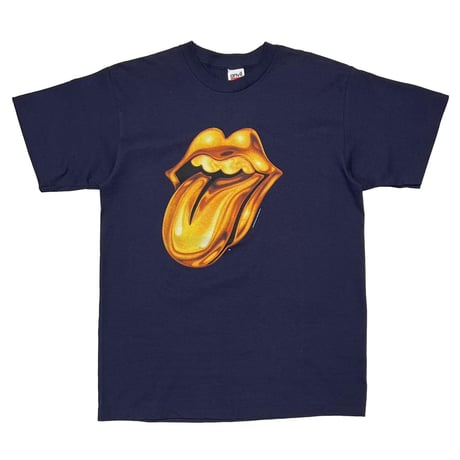 ROLLING STONES BRDIGE TO BABYLON GOLD TONGUE NAVY ANVIL LARGE 1555