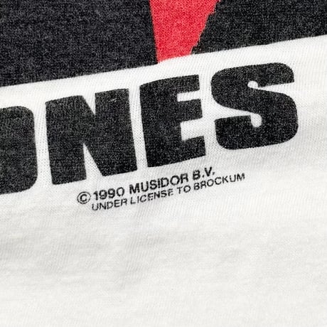 THE ROLLING STONES 1990 EUROPE TOUR WHITE EURO LARGE 8402