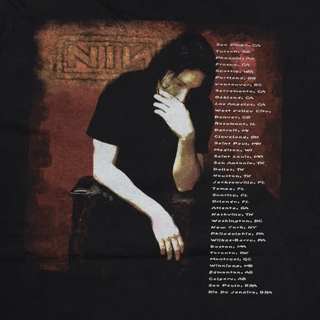 NINE INCH NAILS BOX LOGO & Trent Reznor TOUR BOOTLEG XL 4768