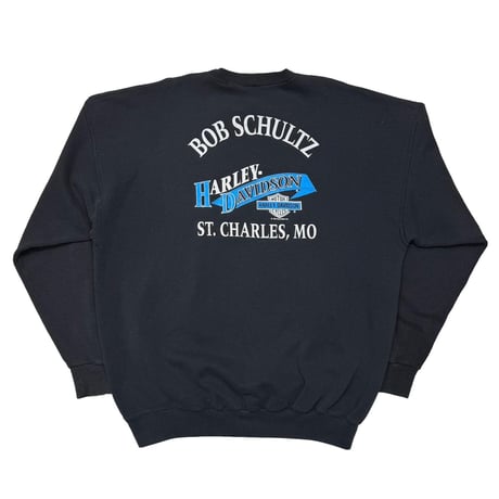 HARLEY DAVIDSON BLUE FLAME LEGENDS LIVE ST.CHARLES CREWNECK SWEAT FITS XXL 9992