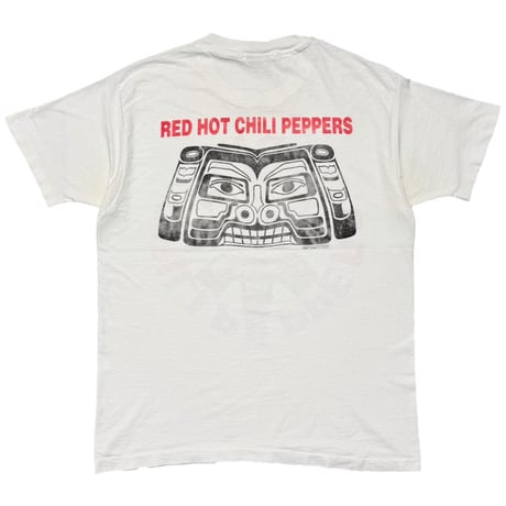 RED HOT CHILI PEPPERS 1991 DOUBLE SIDE Aztec WHITE GIANT XL 1834