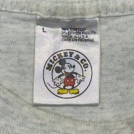 DISNEY VINTAGE MICKEY MOUSE LINK PRINT DOUBLE SIDE BLUE PANT GREY LARGE 6934