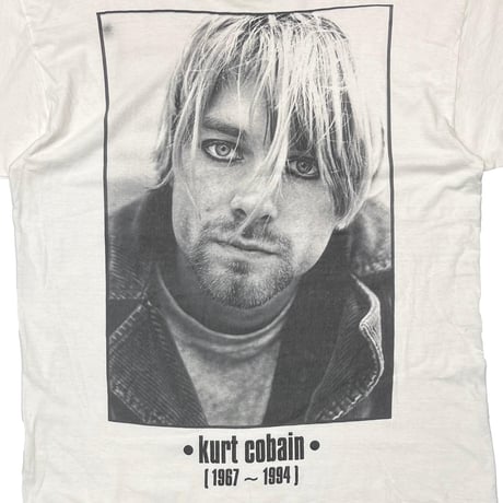 NIRVANA KURT COBAIN MEMORIAL WHITE EURO FITS XL 9298