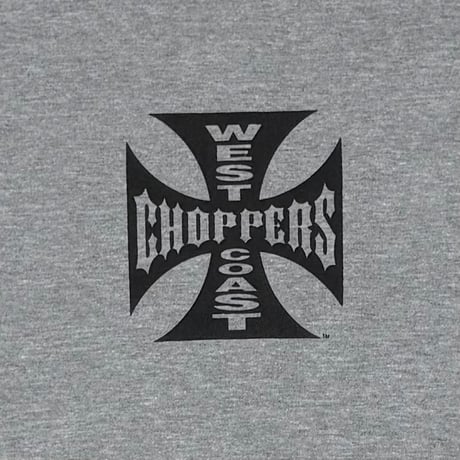 WEST COAST CHOPPERS IRON CROSS LS ASH GREY XL 8564