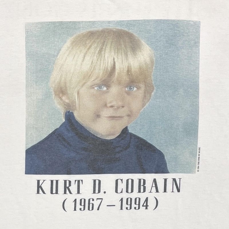 NIRVANA KURT COBAIN MEMORIAL CHILD WHITE GIANT 