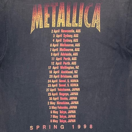 METALLICA 1998 TOUR MEMBER PORTRAIT GIANT FITS LARGE 4716
