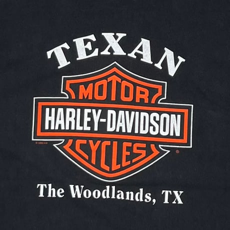 HARLEY DAVIDSON RED V FLAME TEXAS EMBLEM LS LARGE 5964