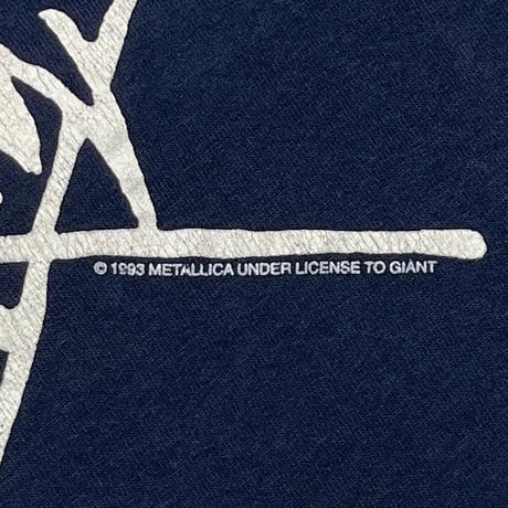 METALLICA 1993 METALLIFUKINCA BEEN THERE DONE NAVY GIANT BY TEEJAYS LARGE 5206