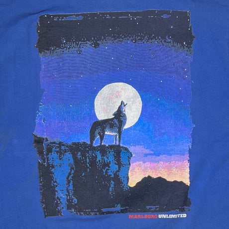 Marlboro UNLIMITED BLUE COYOTE POCKET TEE FITS XL 1878