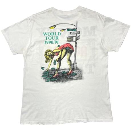 AC/DC MONEY TALKS WPRLD TOUR 1990/91 WHITE LARGE