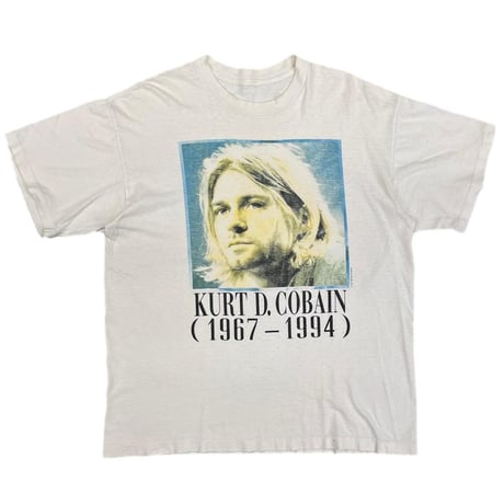 NIRVANA KURT COBAIN MEMORIAL ADULT WHITE FITS XL 2557