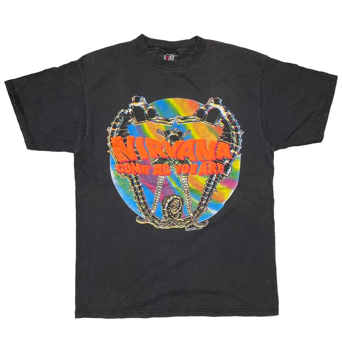NIRVANA 1992 COME AS YOU ARE GIANT by TULTEX XL
