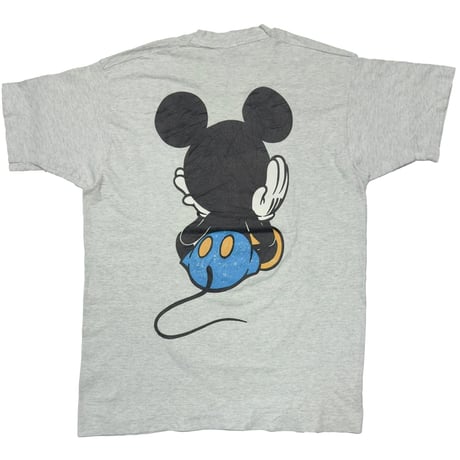 DISNEY VINTAGE MICKEY MOUSE LINK PRINT DOUBLE SIDE BLUE PANT GREY LARGE 6934