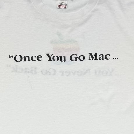 Apple ONCE YOU GO MAC WHITE BELTON LARGE 6688