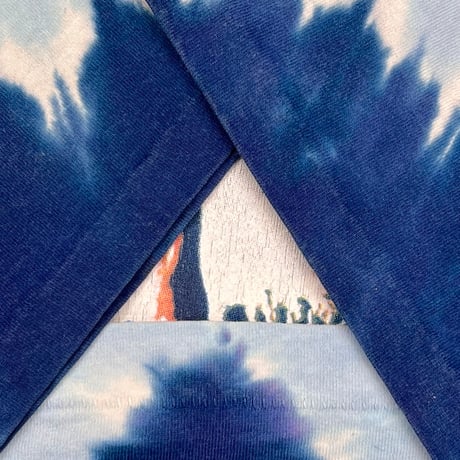 PINK FLOYD 00s WISH YOU WERE HERE TIE DYE LIQUID BLUE XL 2786