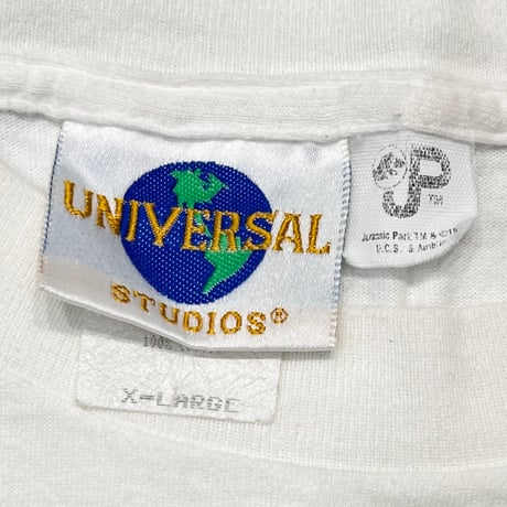 JURASSIC PARK THE RIDE UNIVERSAL STUDIOS HOLLYWOOD WHITE XL 7232