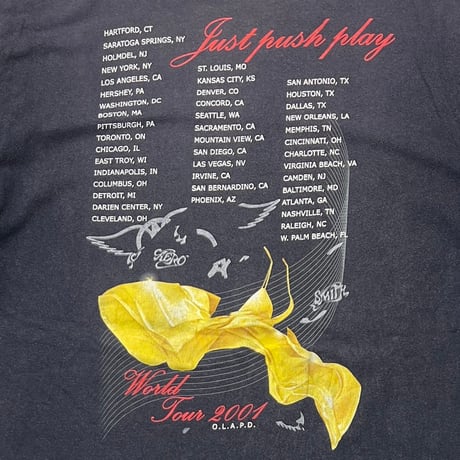AEROSMITH SORAYAMA JUST PUSH PLAY WORLD TOUR 2001 ALSTYLE XL 7295